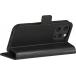 Folio iPhone 16 Pro Cuir Fonction Stand Noir