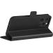 Folio iPhone 16 Pro Max Cuir Fonction Stand Noir