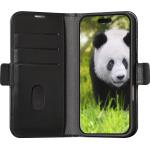 Folio iPhone 16 Pro Max Cuir Fonction Stand Noir