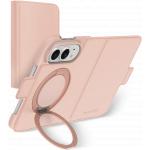 iPhone Duo MagSafe Folio Copenhagen Kickstand ICON + Ring Video Stand Pink Sand - GRS Certified