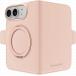 Folio MagSafe iPhone Duo Copenhagen Kickstand ICON + Anneau stand vid&eacute;o Pink Sand - Certifi&eacute; GRS