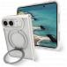 Coque MagSafe iPhone Duo Grenen Ultra D3O Kickstand + Anneau stand vid&eacute;o Blanc - Certifi&eacute; GRS