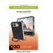 Coque MagSafe iPhone Duo Iceland Ultra D3O MS Kick + Anneau stand vid&eacute;o Noire - Certifi&eacute; GRS