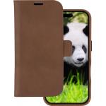 Folio Coque Magnétique MagSafe iPhone 16 Lynge Cuir Fonction Stand Marron Foncé