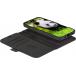 Folio Coque Magnétique MagSafe iPhone 16 Lynge Cuir Fonction Stand Noir