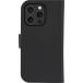 Folio Coque Magnétique MagSafe iPhone 16 Pro Lynge Cuir Fonction Stand Noir
