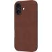 Folio Coque Magn&eacute;tique MagSafe iPhone 17 Lynge Cuir Fonction Stand Marron Fonc&eacute;