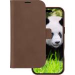 Folio Coque Magn&eacute;tique MagSafe iPhone 16 Pro Max Lynge Cuir Fonction Stand Marron Fonc&eacute;