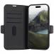 Folio iPhone 16 Pro Oslo Pro Cuir Vegan Fonction Stand Noir - Certifié GRS