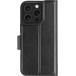 Folio iPhone 16 Pro Oslo Pro Cuir Vegan Fonction Stand Noir - Certifié GRS