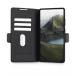 Folio Samsung Galaxy S25 Ultra Oslo Pro Cuir Vegan Fonction Stand Noir - Certifié GRS
