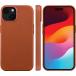 Coque MagSafe iPhone 15 Roskilde Cuir Tan