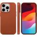 Coque MagSafe iPhone 15 Pro Roskilde Cuir Tan