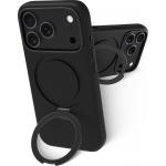Coque MagSafe iPhone 18 Pro / 17 Pro Roskilde Kickstand ICON + Anneau stand vid&eacute;o Midnight - Certifi&eacute; GRS
