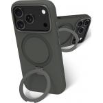 Coque MagSafe iPhone 18 Pro / 17 Pro Roskilde Kickstand ICON + Anneau stand vid&eacute;o Forest Shadow - Certifi&eacute; GRS