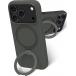 Coque MagSafe iPhone 18 Pro / 17 Pro Roskilde Kickstand ICON + Anneau stand vid&eacute;o Forest Shadow - Certifi&eacute; GRS