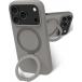 Coque MagSafe iPhone 18 Pro / 17 Pro Roskilde Kickstand ICON + Anneau stand vid&eacute;o River Stone - Certifi&eacute; GRS