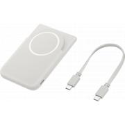 Powerbank sans fil MagSafe 5000mAh 15W Qi Fonction stand Gris