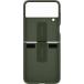 Coque Samsung Galaxy Z Flip 4 Silicone Ring + Anneau selfie Kaki