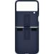 Coque Samsung Galaxy Z Flip 4 Silicone Ring + Anneau selfie Bleu Marine