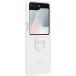 Coque Samsung Galaxy Z Flip 6 / Flip 7 FE Silicone avec Anneau Blanc