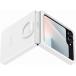Coque Samsung Galaxy Z Flip 6 / Flip 7 FE Silicone avec Anneau Blanc
