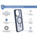 iPhone 15 Pro MagSafe Reinforced Case AIR Frost 3m Navy Blue + Lifetime Warranty