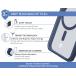 iPhone 15 Pro MagSafe Reinforced Case AIR Frost 3m Navy Blue + Lifetime Warranty