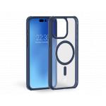 Coque renforcée MagSafe iPhone 15 Pro AIR Frost 3m Bleu Marine + Garantie à vie