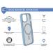 Coque renforcée Magnétique MagSafe iPhone 15 Plus AIR Frost 3m Bleu Ciel + Garantie à vie