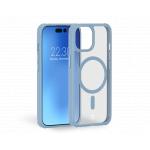 Coque renforcée Magnétique MagSafe iPhone 15 Plus AIR Frost 3m Bleu Ciel + Garantie à vie
