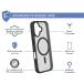 iPhone 16 Magnetic MagSafe Reinforced Case AIR Frost 3m Black + Lifetime Warranty