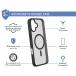 iPhone 16 Plus MagSafe Reinforced Case AIR Frost 3m Black + Lifetime Warranty