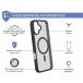 Coque renforcée MagSafe iPhone 16 Plus AIR Frost 3m Noire + Garantie à vie