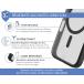 Coque renforcée MagSafe iPhone 16 Pro Max AIR Frost 3m Noire + Garantie à vie