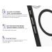 Coque renforc&eacute;e MagSafe iPhone 18 Pro Max / 17 Pro Max AIR XTREM Frost 4m Norme Militaire MIL-STD 810G Noire + Garantie &agrave; vie