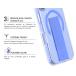 Coque renforc&eacute;e MagSafe iPhone 16 AIR Grip 3m Bleue + Garantie &agrave; vie