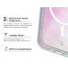 Coque renforc&eacute;e MagSafe iPhone 18 Pro Max / 17 Pro Max AIR 3m Transparente Holographique + Garantie &agrave; vie