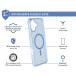 iPhone 16 MagSafe Reinforced Case AIR 3m Transparent Blue Bulk