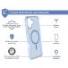 Coque renforcée MagSafe iPhone 16 AIR 3m Transparente Bleu Vrac