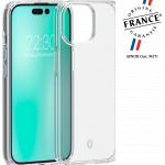 Coque renforc&eacute;e iPhone 15 Pro Max FEEL Origine France Garantie 2m Transparente + Garantie &agrave; vie - Origine France Garantie