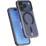 iPhone 18 Pro / 17 Pro MagSafe Reinforced Case METAL 2m Transparent Blue Metal Contour + Lifetime Warranty