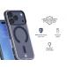 iPhone 18 Pro / 17 Pro MagSafe Reinforced Case METAL 2m Transparent Blue Metal Contour + Lifetime Warranty
