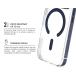 iPhone 18 Pro / 17 Pro MagSafe Reinforced Case METAL 2m Transparent Blue Metal Contour + Lifetime Warranty