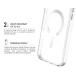 iPhone 18 Pro / 17 Pro MagSafe Reinforced Case METAL 2m Transparent Metal Grey Outline + Lifetime Warranty