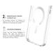 Coque renforc&eacute;e MagSafe iPhone 18 Pro / 17 Pro METAL 2m Transparente Contour M&eacute;tal Gris + Garantie &agrave; vie