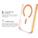 iPhone 18 Pro / 17 Pro MagSafe Reinforced Case METAL 2m Transparent Orange Metal Contour + Lifetime Warranty