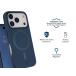 Coque renforc&eacute;e MagSafe iPhone 18 Pro Max / 17 Pro Max PLATINIUM 2m Bleu marine + Garantie &agrave; vie