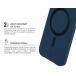 iPhone 18 Pro Max / 17 Pro Max MagSafe Reinforced Case Platinium 2m Navy Blue + Lifetime Warranty