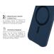 Coque renforc&eacute;e MagSafe iPhone 18 Pro Max / 17 Pro Max PLATINIUM 2m Bleu marine + Garantie &agrave; vie